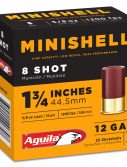 Aguila 1CHB1388 Minishell 12 Gauge 1.75" 5/8 Oz 8 Shot 25 Bx/ 10 Cs