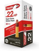 Aguila Ammunition .22 Long Rifle 38 grain Super Extra Copper-Plated Hollow Point Ammunition