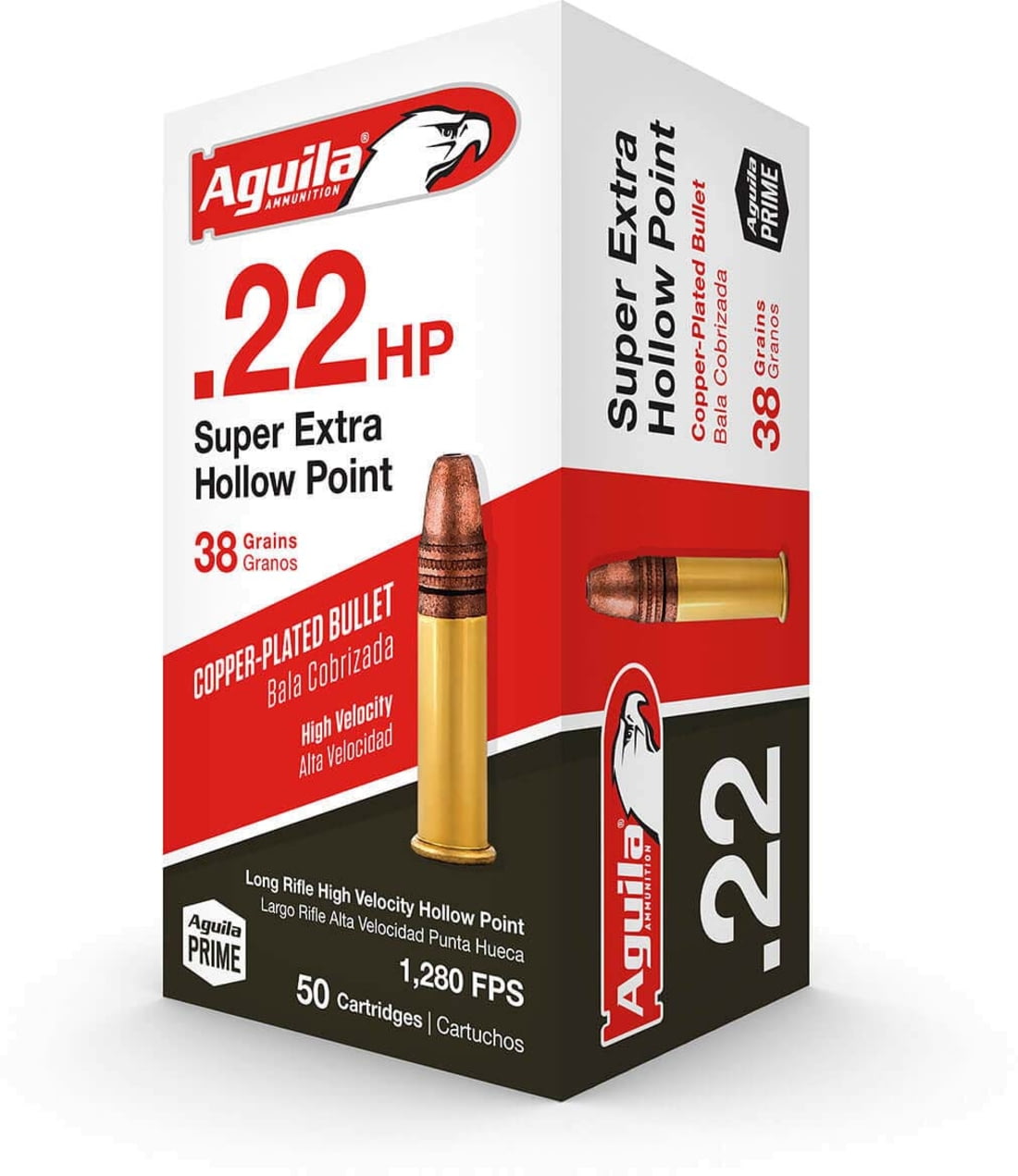 Aguila Ammunition .22 Long Rifle 38 grain Super Extra Copper-Plated Hollow Point Ammunition