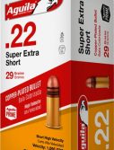 Aguila Ammunition Aguila Ammo .22 Short 1095fps. 29gr. Copper Plated Rn 50-pack
