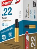Aguila Ammunition Aguila Ammo Target .22lr 1080fps. 40gr. Lead Rn 50-pack
