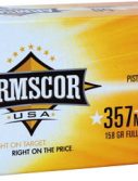 Armscor Precision Inc .357 Magnum 158 grain Full Metal Jacket Centerfire Pistol Ammunition