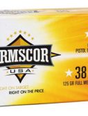 Armscor Precision Inc .38 Super 125 grain Full Metal Jacket Centerfire Pistol Ammunition