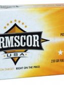 Armscor Precision Inc .45ACP 230 grain Full Metal Jacket Centerfire Pistol Ammunition