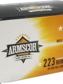 Armscor Precision Inc 50447 Rifle 223 Rem 55 Gr Full Metal Jacket (FMJ) 100 Bx/ 12 Cs