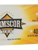 Armscor Precision Inc FAC402N Pistol 40 S&W 180 Gr Full Metal Jacket (FMJ) 50 Bx/ 20 Cs