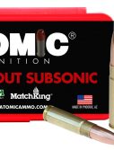 Atomic 00465 Rifle Subsonic 300 Blackout 220 Gr Hollow Point Boat Tail 50 Bx/ 10