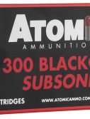 Atomic 00478 Rifle Subsonic 300 Blackout 260 Gr Round Nose Soft Point Boat Tail