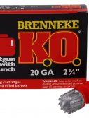 Brenneke SL202KO K.O. 20 Gauge 2.75" 3/4 Oz Slug Shot 5 Bx/ 50 Cs