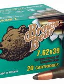 Brown Bear 7.62x39 125gr. Sp 500rd Case