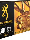 Browning BXC .300 Winchester Magnum 185 grain Controlled Expansion Terminal Tip Brass Cased Centerfire Rifle Ammunition