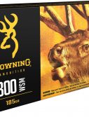 Browning BXC .300 Winchester Short Magnum 185 grain Controlled Expansion Terminal Tip Brass Cased Centerfire Rifle Ammunition