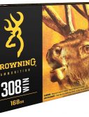 Browning BXC .308 Winchester 168 grain Controlled Expansion Terminal Tip Brass Cased Centerfire Rifle Ammunition