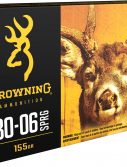 Browning BXR .30-06 Springfield 155 Grain Rapid Expansion Matrix Tip Brass Cased Centerfire Rifle Ammunition