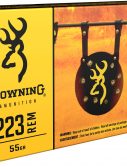 Browning FMJ Target .223 Remington 55 Grain Full Metal Jacket Brass Cased Centerfire Rifle Ammunition