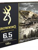 Browning Long Range Pro 6.5mm Creedmoor 130 Grain Sierra MatchKing Boat Tail Hollow Point Brass Cased Centerfire Rifle Ammunition