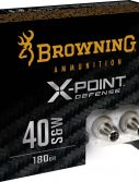 Browning X-Point .40 S&W 180 grain X-Point Brass Cased Centerfire Pistol Ammunition