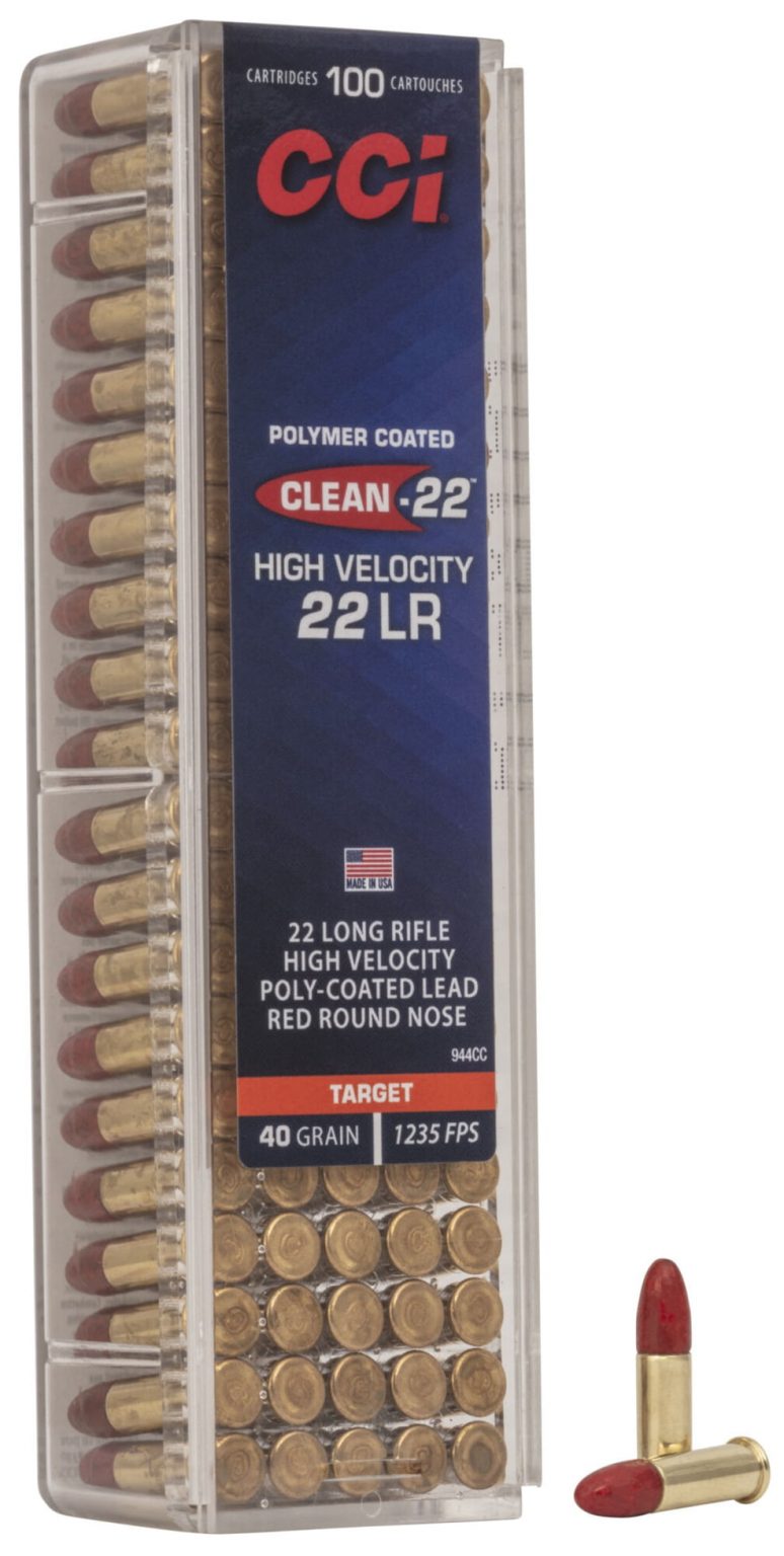 CCI Ammunition Clean-22 .22 Long Rifle 40 grain Lead Round Nose Rimfire ...