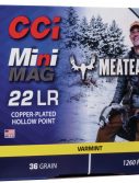 CCI Ammunition MeatEater Series Mini-Mag .22 Long Rifle 36 grain Copper Plated Hollow Point Rimfire Ammunition