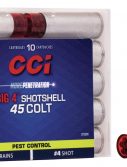 CCI Ammunition Pest Control Big 4 Shotshell .45 Colt 140 grain Shotshell Centerfire Pistol Ammunition