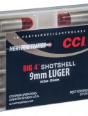 CCI Ammunition Pest Control Big 4 Shotshell 9mm Luger 45 grain Shotshell Centerfire Pistol Ammunition