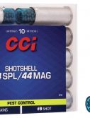 CCI Ammunition Pest Control Shotshell .44 Special 140 grain Shotshell Centerfire Pistol Ammunition