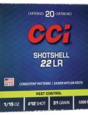 CCI Ammunition Rimfire Shotshell .22 Long Rifle 31 grain Shotshell Rimfire Ammunition