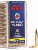 CCI Ammunition TNT Green .17 Hornady Magnum Rimfire 16 grain Speer TNT Green Hollow Point Rimfire Ammunition