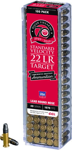 Cci Ammunition Cci Ammo .22lr Standard Ruger 70th Anniversary 100-pk.