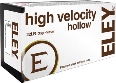 Eley Ammunition Eley Ammo High Velocity Hollow Point .22lr 38gr. 50-pack