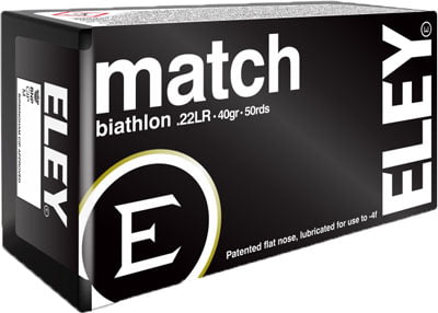 Eley Ammunition Eley Ammo Match Biathlon .22lr 40gr. Eps 50-pack