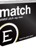 Eley Ammunition Eley Ammo Match Pistol .22lr 40gr. Round Nose 50-pack