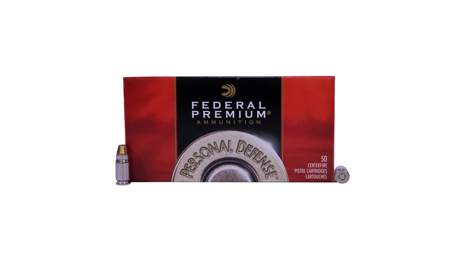 Federal Premium Centerfire Handgun Ammunition .32 ACP 65 grain Jacketed Hollow Point Brass Cased Centerfire Pistol Ammunition
