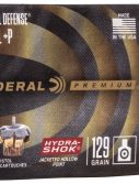 Federal Premium Centerfire Handgun Ammunition .38 Special +P 129 grain Hydra-Shok Jacketed Hollow Point Centerfire Pistol Ammunition