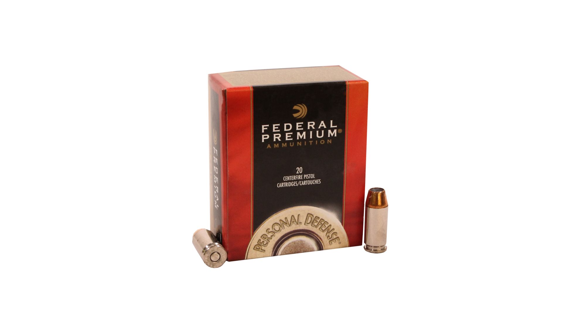 Federal Premium Centerfire Handgun Ammunition .40 S&W 155 grain Jacketed Hollow Point Brass Cased Centerfire Pistol Ammunition
