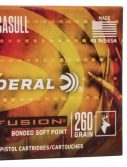 Federal Premium Centerfire Handgun Ammunition .454 Casull 260 grain Fusion Soft Point Centerfire Pistol Ammunition