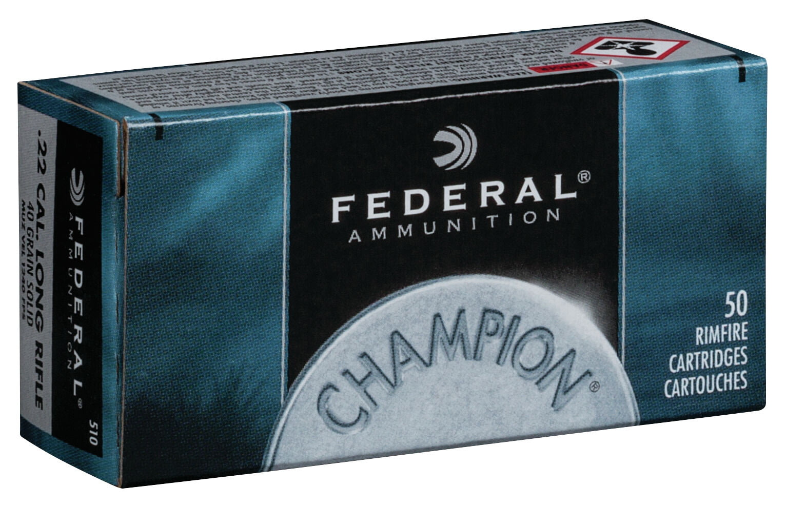 Federal Premium Champion Training - Rimfire .22 Long Rifle 40 grain Lead Round Nose Rimfire Ammunition