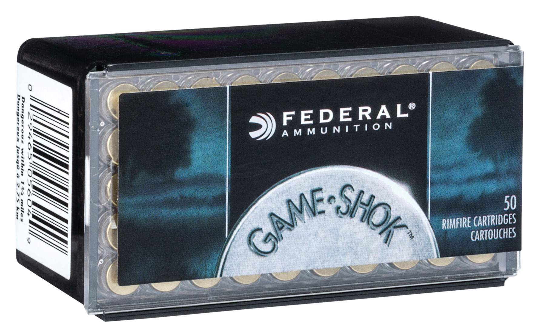 Federal Premium Game•Shok .22 Winchester Magnum Rimfire 50 grain Jacketed Hollow Point Rimfire Ammunition
