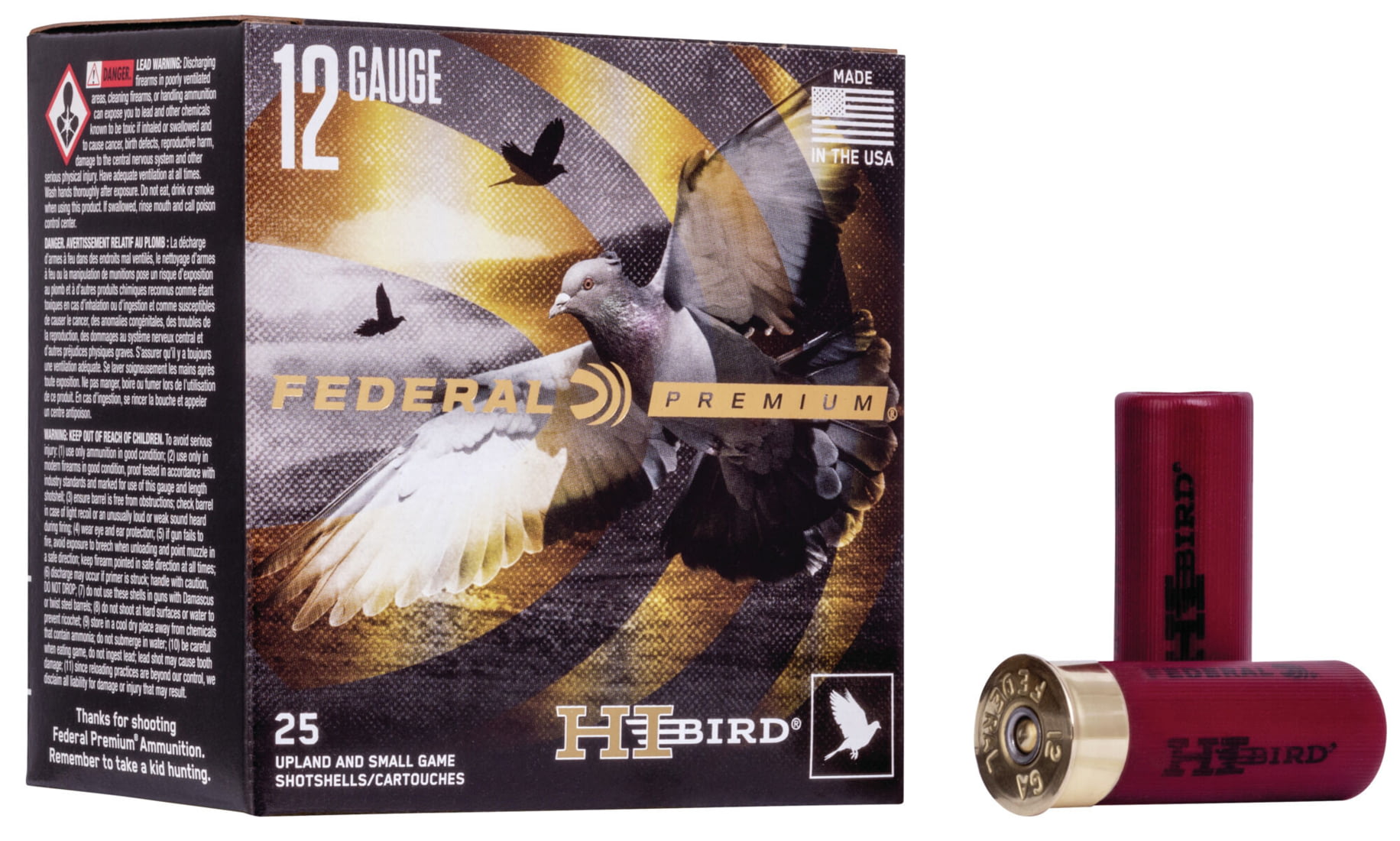 Federal Premium HI-BIRD 12 Gauge 1.125 oz Hi-Bird Centerfire Shotgun Ammunition