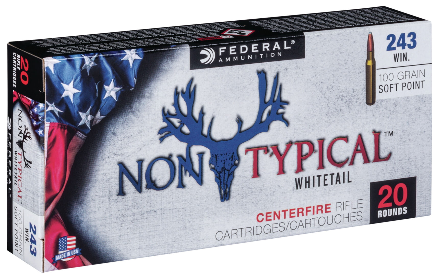 Federal Premium Non-Typical .243 Winchester 100 grain Non-Typical Soft Point Centerfire Rifle Ammunition