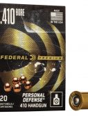 Federal Premium Personal Defense .410 bore 5 Pellet Lead Buckshot Centerfire Pistol Ammunition