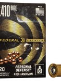 Federal Premium Personal Defense .410 bore 9 Pellet Lead Buckshot Centerfire Pistol Ammunition
