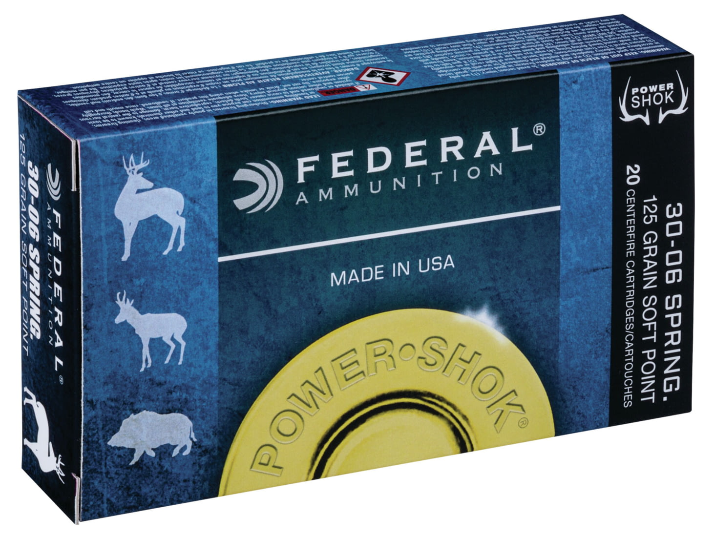 Federal Premium Power-Shok .300 Savage 180 grain Jacketed Soft Point Centerfire Rifle Ammunition