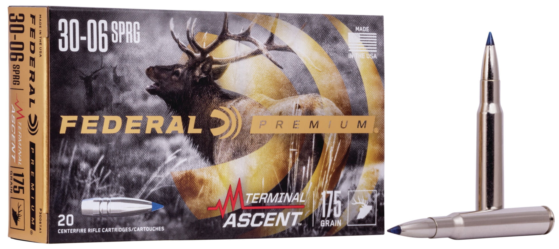 Federal Premium TERMINAL ASCENT .30-06 Springfield 175 grain Terminal Ascent Centerfire Rifle Ammunition