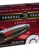 Federal Premium VITAL-SHOK .375 H&H Magnum 250 grain Trophy Bonded Bear Claw Centerfire Rifle Ammunition