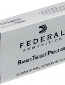 Federal RTP9115 Range And Target 9mm Luger 115 Gr Full Metal Jacket (FMJ) 50 Bx