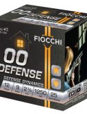 Fiocchi 12EX00BK Defense Limited Special Run 12 Gauge 2.75" 9 Pellets 00 Buck Sh