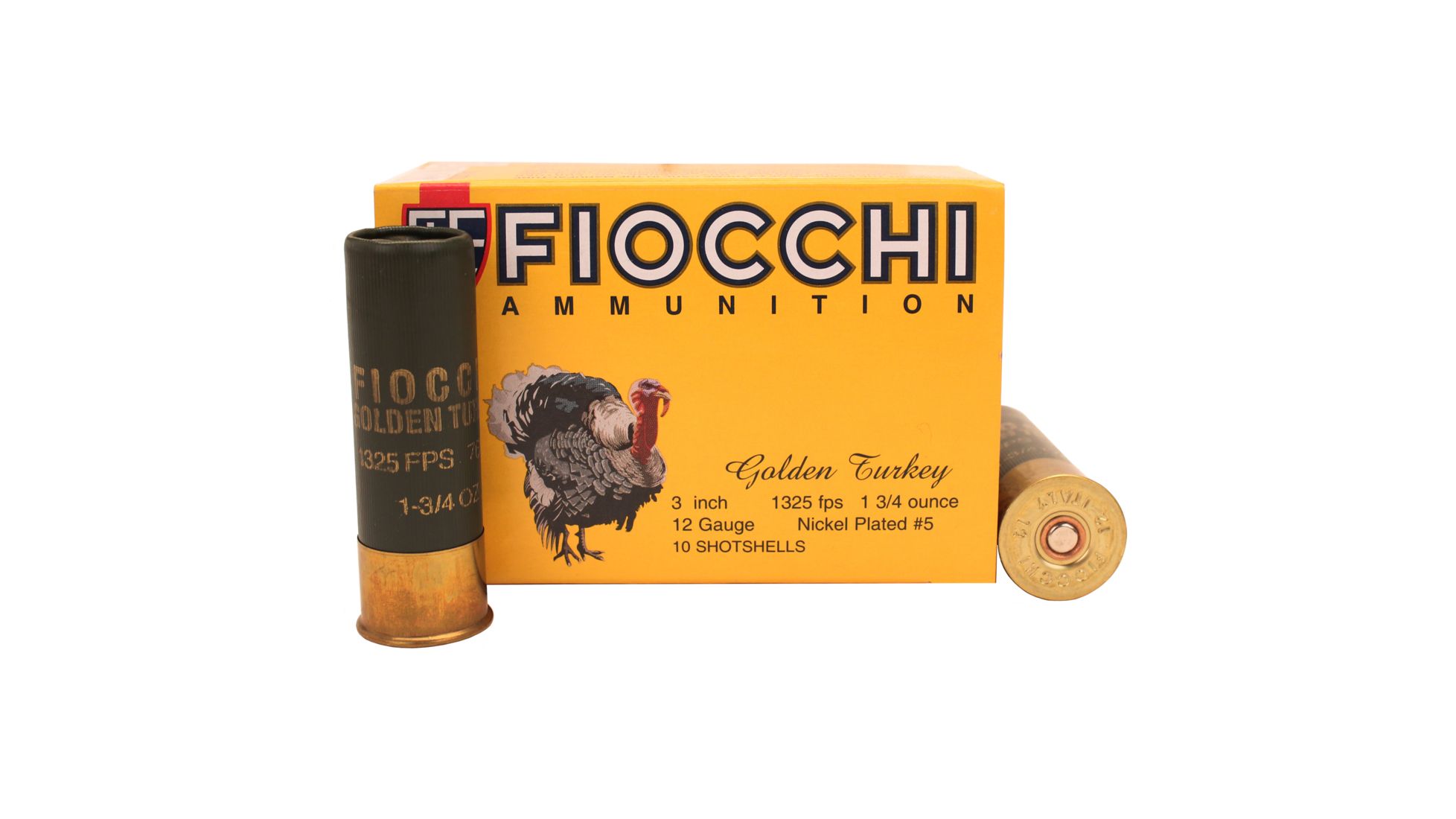 Fiocchi Golden Turkey 12ga 3" Sz5 1 3/4oz /10 123TRKC5