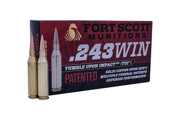 Fort Scott Munitions 243 WINCHESTER 58 Grain Centerfire Rifle Ammunition