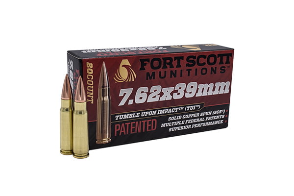 Fort Scott Munitions 7.62x39mm 117Grain Centerfire Rifle Ammunition